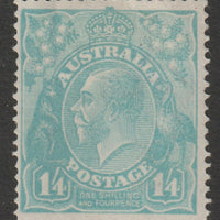 Australia 1918 KG5 1s4d dull greenish-blue mounted min well centred, SG66a