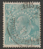 Australia 1918 KG5 1s4d dull greenish-blue cds used, SG66a