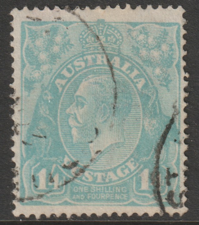Australia 1918 KG5 1s4d pale blue good used, SG66