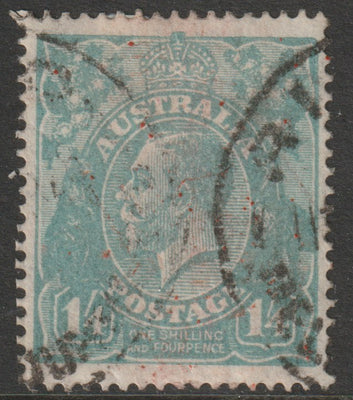 Australia 1926 KG5 1s4d pale greenish-blue good used SG93