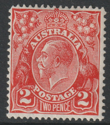 Australia 1926 KG5 2d golden scarlet mounted mint,SG99
