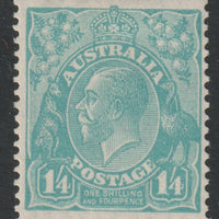 Australia 1926 KG5 1s4d turquoise mounted mint,SG104