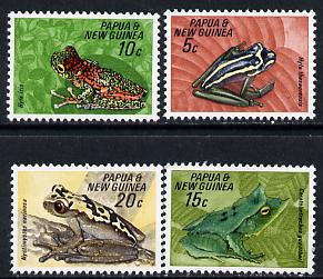 Papua New Guinea 1968 Fauna Conservation (Frogs) set of 4 unmounted mint, SG 129-32