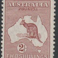 Australia 1929 Roo 2s maroon die II mounted mint, SG110