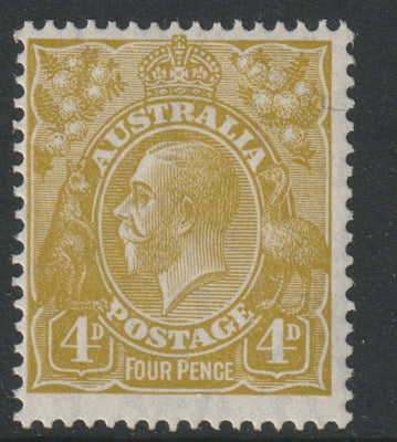 Australia 1931 KG5 4d yellow-olive mounted mint,SG129