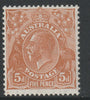 Australia 1931 KG5 5d orange-brown die II mounted mint,SG130