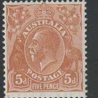Australia 1931 KG5 5d orange-brown die II mounted mint,SG130