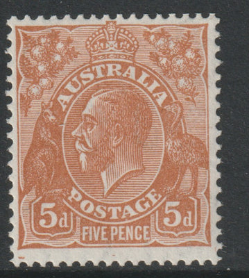 Australia 1931 KG5 5d orange-brown die II mounted mint,SG130