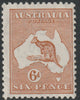Australia 1931 Roo 6d chestnut die IIB mounted mint, SG132