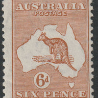 Australia 1931 Roo 6d chestnut die IIB mounted mint, SG132