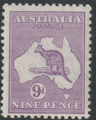 Australia 1931 Roo 9d violet die IIB mounted mint, SG132