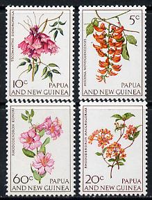 Papua New Guinea 1966 Flowers set of 4 unmounted mint, SG 100-103*