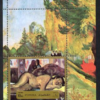 Fujeira 1972 Paintings by Gauguin (Nude) m/sheet unmounted mint (Mi BL 124A)