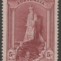 Australia 1937 Robes - Queen Elizabeth 5s unmounted mint SG176