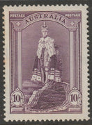 Australia 1937 Robes - King George 6th 10s lightly mounted mint SG177