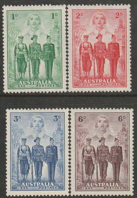 Australia 1940 Australian Imperial Forces perf set of 4 mounted mint SG196-99