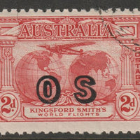 Australia 1931 Official 2d rose-red overprinted OS fine cto used SG O123
