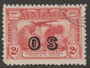 Australia 1931 Official 2d rose-red overprinted OS fine cto used SG O123