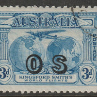 Australia 1931 Official 3d blue overprinted OS fine cto used SG O124