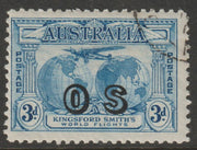 Australia 1931 Official 3d blue overprinted OS fine cto used SG O124