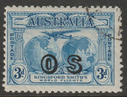 Australia 1931 Official 3d blue overprinted OS fine cto used SG O124