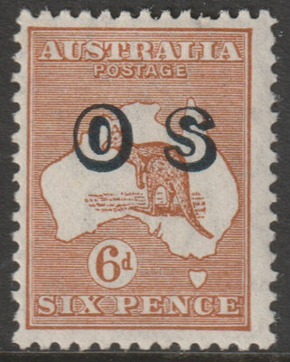 Australia 1933 Official Roo 6d chestnut overprinted OS mounted mint, SG O133