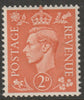 Great Britain 1941-42 KG6 2d pale orange with watermark sideways unmounted mint SG 488a