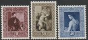 Liechtenstein 1952 Painting perf set of 3 lightly mounted mint SG 307-07