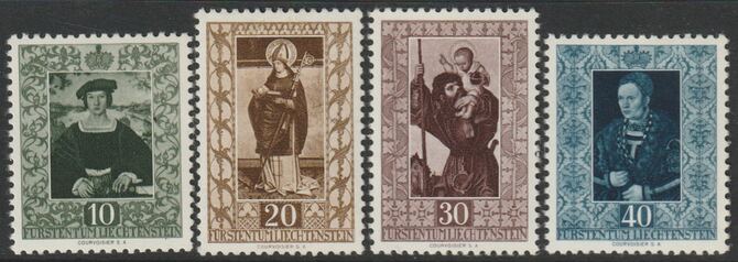 Liechtenstein 1953 Painting perf set of 4 lightly mounted mint SG 309-12