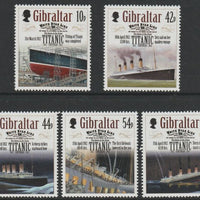 Gibraltar 2012 Centenary of the Titanic Disaster perf set of 5 unmounted mint SG1439-43