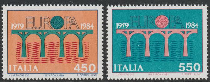 Italy 1984 Europa perf set of 2 unmounted mint SG 1840-41