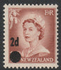New Zealand 1958 Surcharged 2d on 1.5d red-brown unmounted mint SG 764