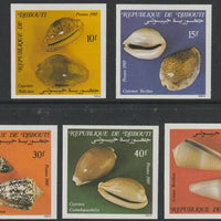 Djibouti §985 Shella imperf set of 5 from a limited printing unmounted mint as SG 959-63