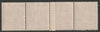 Great Britain 1952 QEII,1/2d orange Tudor wmk horiz coil strip of 4 with coil join mounted mint as SG515