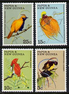 Papua New Guinea 1970 Fauna Conservation (Birds of Paradise) set of 4 unmounted mint, SG 173-76