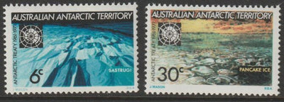 Australian Antarctic Territory 1971 Tenth Anniversary of Antarctic Treaty perf set of 2 unmounted mint SG 19-20