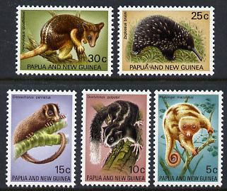 Papua New Guinea 1971 Fauna Conservation (Phalanger, Possums, Kangaroo) set of 5 unmounted mint, SG 195-99