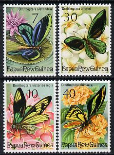 Papua New Guinea 1975 Fauna Conservation (Birdwing Butterflies) set of 4 unmounted mint, SG 286-89