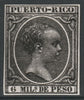 Puerto Rico 1890 King Alfonso 6m twice stamp-size Photographic print from Sperati's own negative without handstamp on back, superb reference