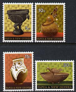 Papua New Guinea 1970 Native Artefacts (Pots) set of 4, SG 187-90 unmounted mint