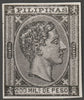 Philippines 1878-9 King Alfonso 200m twice stamp-size Photographic print from Sperati's own negative without handstamp on back, superb reference