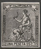 Philippines 1874 Peace 1p25 twice stamp-size Photographic print from Sperati's own negative without handstamp on back, superb reference