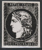 France 1870 Ceres 20c twice stamp-size Photographic print from Sperati's own negative with BPA handstamp on back, superb reference