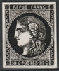 France 1870 Ceres 30c twice stamp-size Photographic print from Sperati's own negative with BPA handstamp on back, superb reference