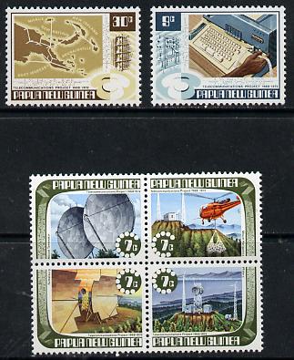 Papua New Guinea 1973 Telecommunications Project set of 6 unmounted mint, SG 231-36