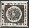 Uruguay 1859 Montevideo 80c twice stamp-size Photographic print from Sperati's own negative with BPA handstamp on back, superb reference