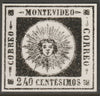 Uruguay 1859 Montevideo 240c twice stamp-size Photographic print from Sperati's own negative with BPA handstamp on back, superb reference