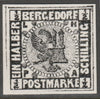 Germany - Bergedorf 1861 1/2s twice stamp-size Photographic print from Sperati's own negative with BPA handstamp on back, superb reference