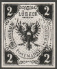 Germany - Lubeck 1859 2s twice stamp-size Photographic print from Sperati's own negative with BPA handstamp on back, superb reference