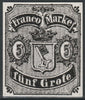 Germany - Bremen 1856 5gr twice stamp-size Photographic print from Sperati's own negative with BPA handstamp on back, superb reference